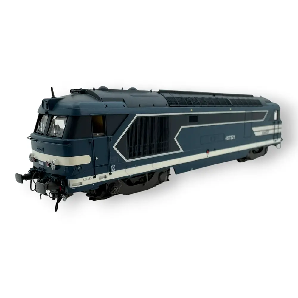 Locomotive diesel BB 67321 CHAMBERY - Bleue Logo Nouille - Ree Modèles MB246SAC - SNCF - HO 1/87 - EP. V - Digital Sound fumigène - 3R