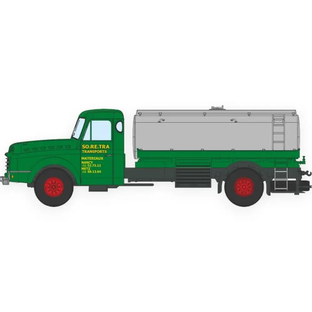 Camion Willeme Citerne 1 dôme « SO.RE.TRA » - Ree Modèles CB199 - HO 1/87