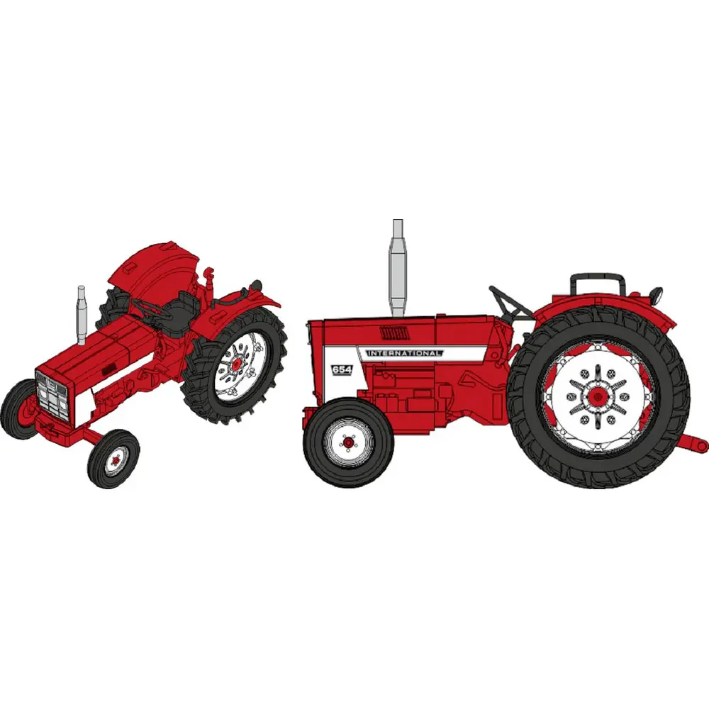 Tracteur INTERNATIONAL HI 654 - Ree Modèles CB181 - HO 1/87