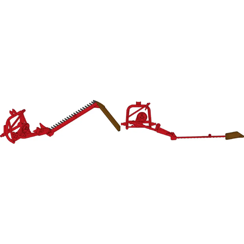Charrue et herse Lame de coupe pour faucher l’herbe – Position coupe - Ree modèles CB184 - HO 1/87
