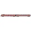 Autorail RGP 1 rouge TEE, X 2774 + remorque XR 7774, 2 phares avec fanaux d'angle - Ree Modèles NW357 - N 1/160 - SNCF - Ep III - Analogique - 2R