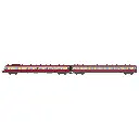 Autorail RGP 1 rouge TEE, X 2774 + remorque XR 7774, 2 phares avec fanaux d'angle - Ree Modèles NW357S - N 1/160 - SNCF - Ep III -Digital sound - 2R