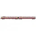 Autorail RGP 1 rouge, X 2775 + remorque XR 7775, 2 phares avec fanaux d'angle - Ree Modèles NW358S - N 1/160 - SNCF - Ep III - Digital sound - 2R