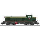 Locomotive diesel 040 DE 624, livrée d'origine, plaques en relief, dépôt de Clermont (Sud-Est) - Ree Modèles NW362 - N 1/160 - SNCF- Ep III - Analogique - 2R