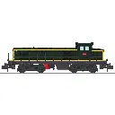 Locomotive diesel BB 63792, livrée vert 301, plaques en relief - Ree Modèles NW363 - N 1/160 - SNCF - Ep III-IV - Analogique - 2R