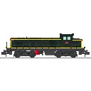 Locomotive diesel BB 63792, livrée vert 301, plaques en relief - Ree Modèles NW363S - N 1/160 - SNCF - Ep III-IV - Digital sound - 2R