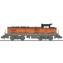 Locomotive diesel BB 63568, livrée Arzens orange 435, logo "nouilles" - Ree Modèles NW365S - N 1/160 - SNCF - Ep V - Digital sound - 2R