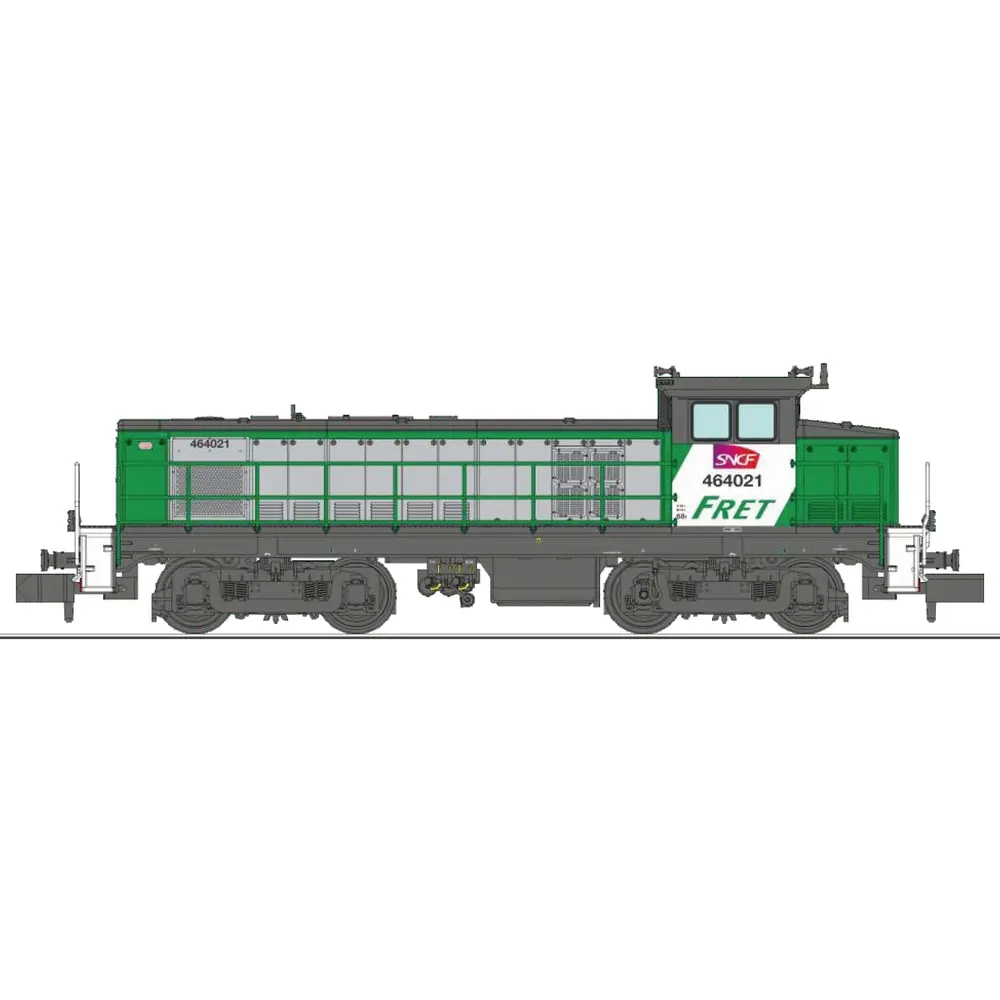 Locomotive diesel BB 464021, livrée FRET, logo Carmillon - Ree Modèles NW367S - N 1/160 - SNCF - Ep VI - Digital sound - 2R