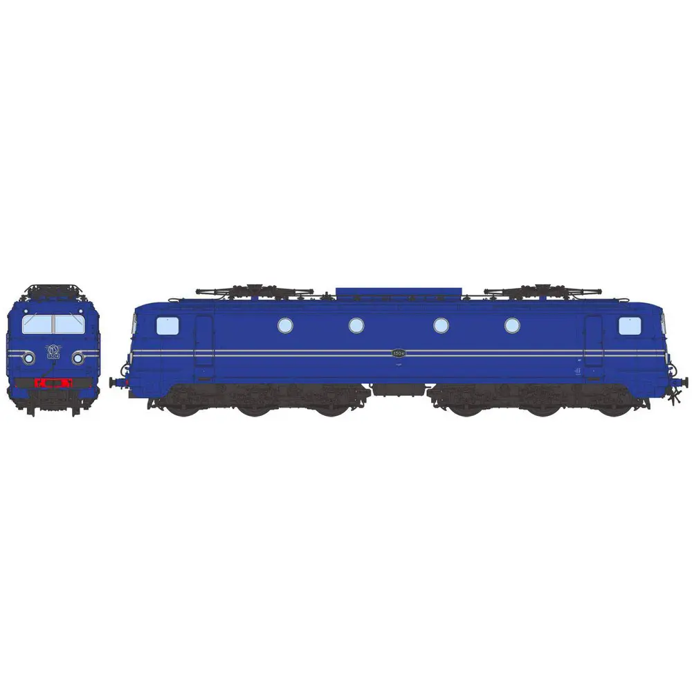 Locomotive électrique série 1300 N°1307, livrée bleu de Berlin, 2 phares - Ree Modèles NS1300-2SAC - HO 1/87 - NS - Ep IV - Digital sound - 3R