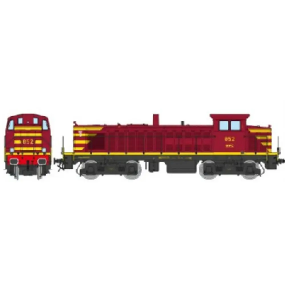 Locomotive diesel 852 - REE JM024S - CFL - HO 1/87 - EP IV - 2R - DCC SON