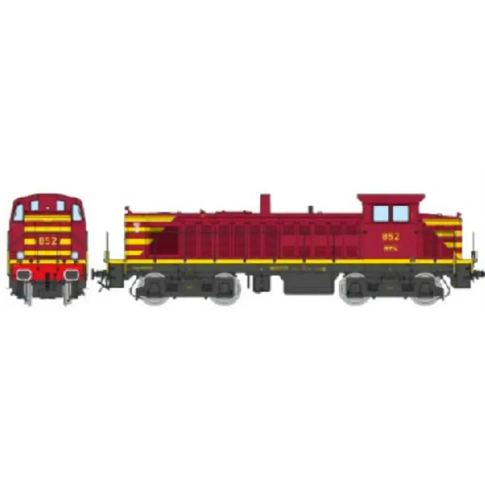 Locomotive diesel 852 - REE JM024SAC - CFL - HO 1/87 - EP IV - 3R - DCC SON