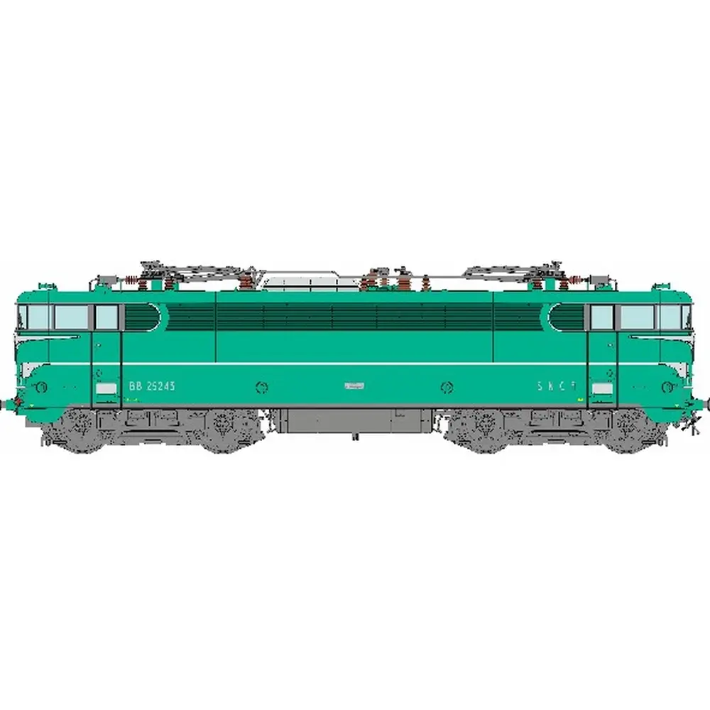 Locomotive électrique BB 25243 - REE MB253 - SNCF - HO 1/87 - EP IV - 2R - ANALOGIQUE