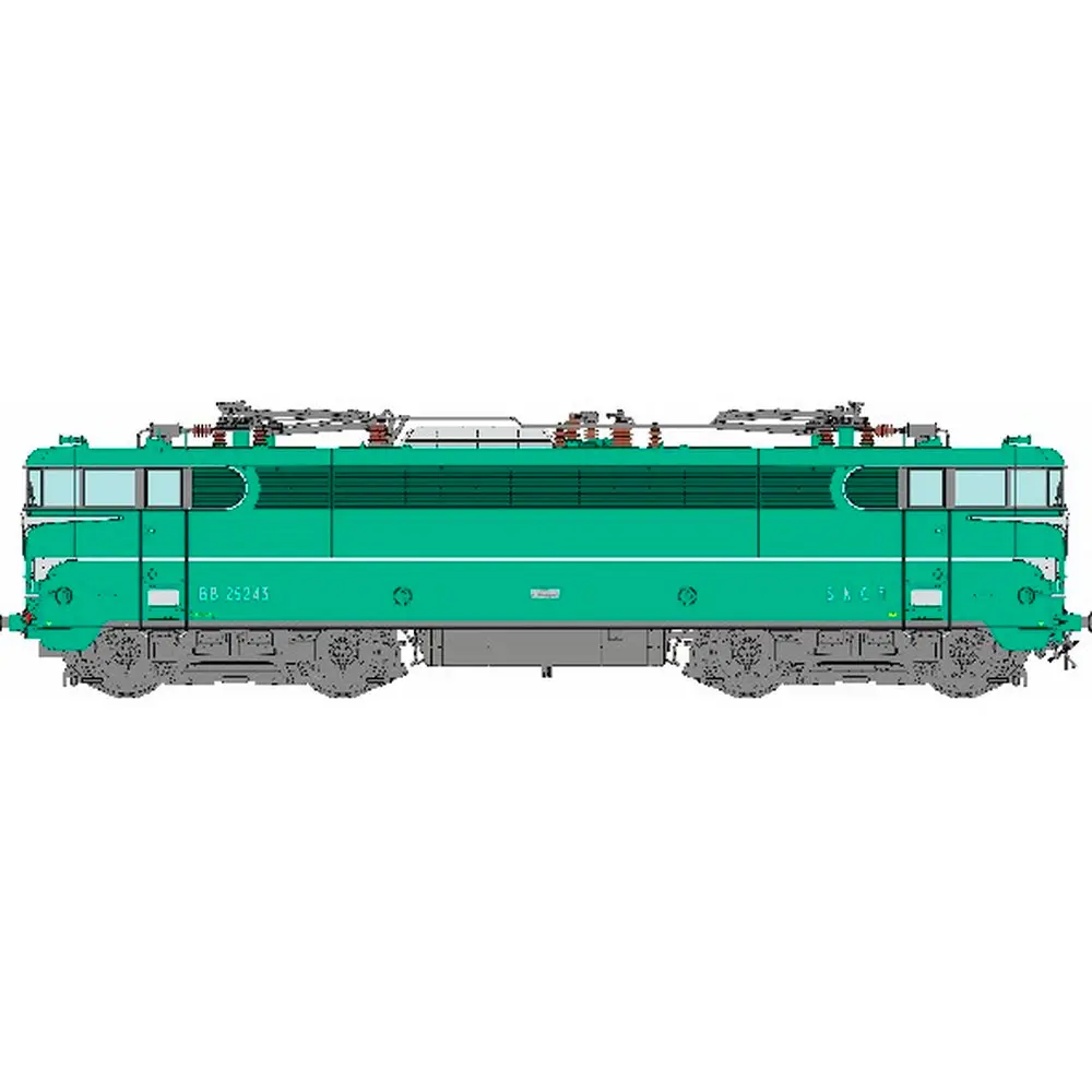 Locomotive électrique BB 25243 - REE MB253S - SNCF - HO 1/87 - EP IV - 2R - DCC SON