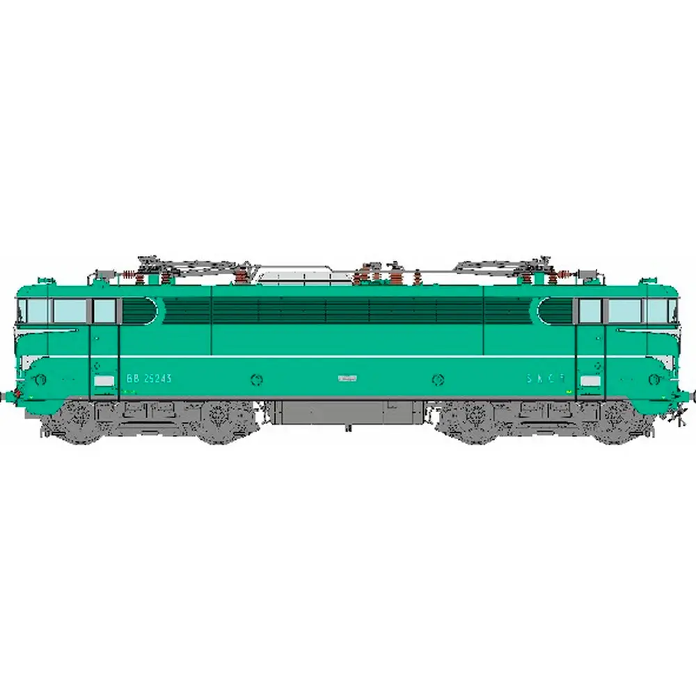 Locomotive électrique BB 25243 - REE MB253SAC - SNCF - HO 1/87 - EP IV - 3R - DCC SON