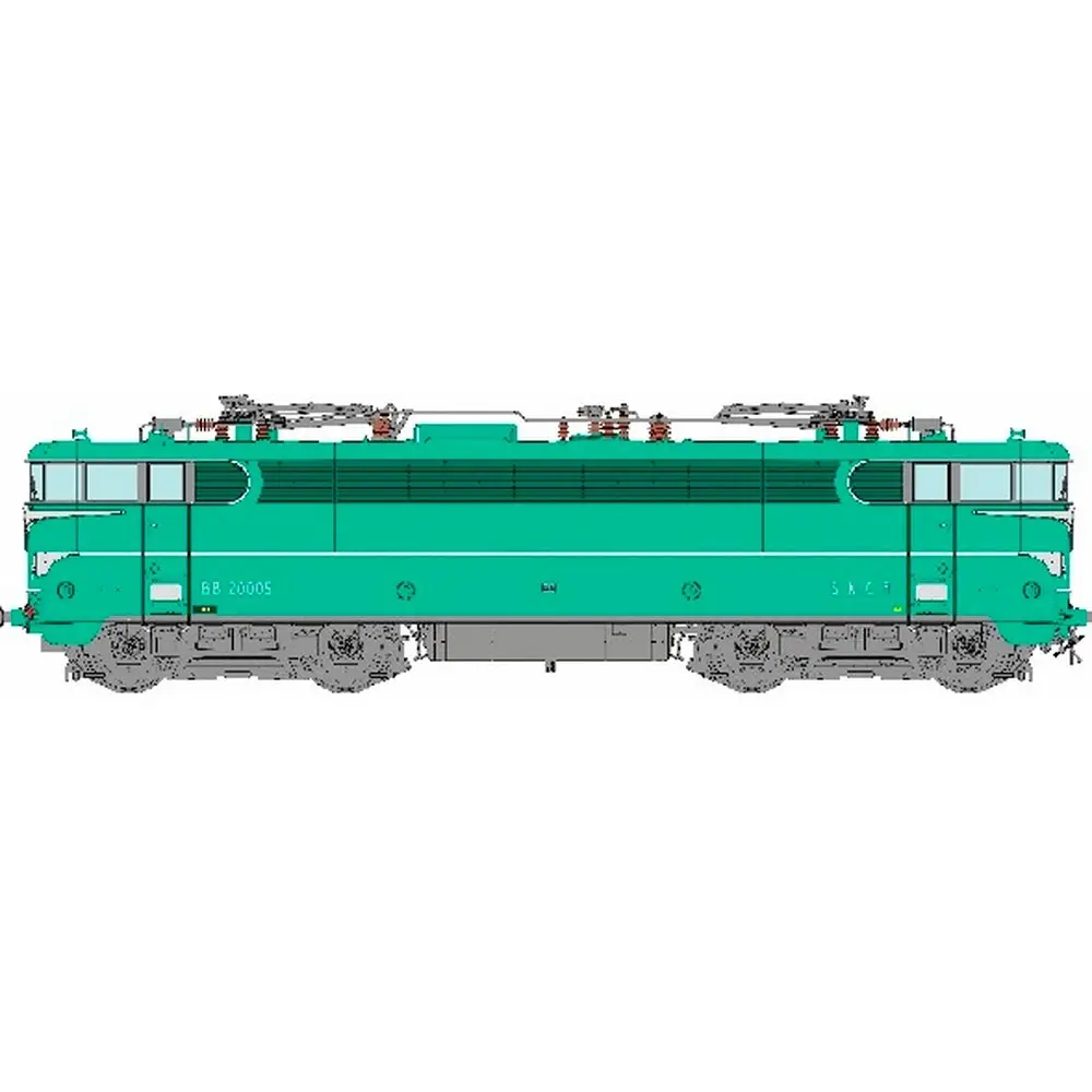Locomotive électrique BB 20005 Prototype - REE MB256S - SNCF - HO 1/87 - EP III-IV - 2R - DCC SON