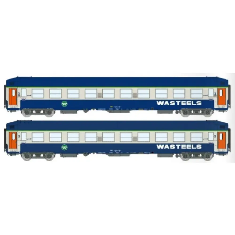 Set de 2 voitures UIC couchettes B9c9x - REE VB481 - SNCF - HO 1/87 - EP IV