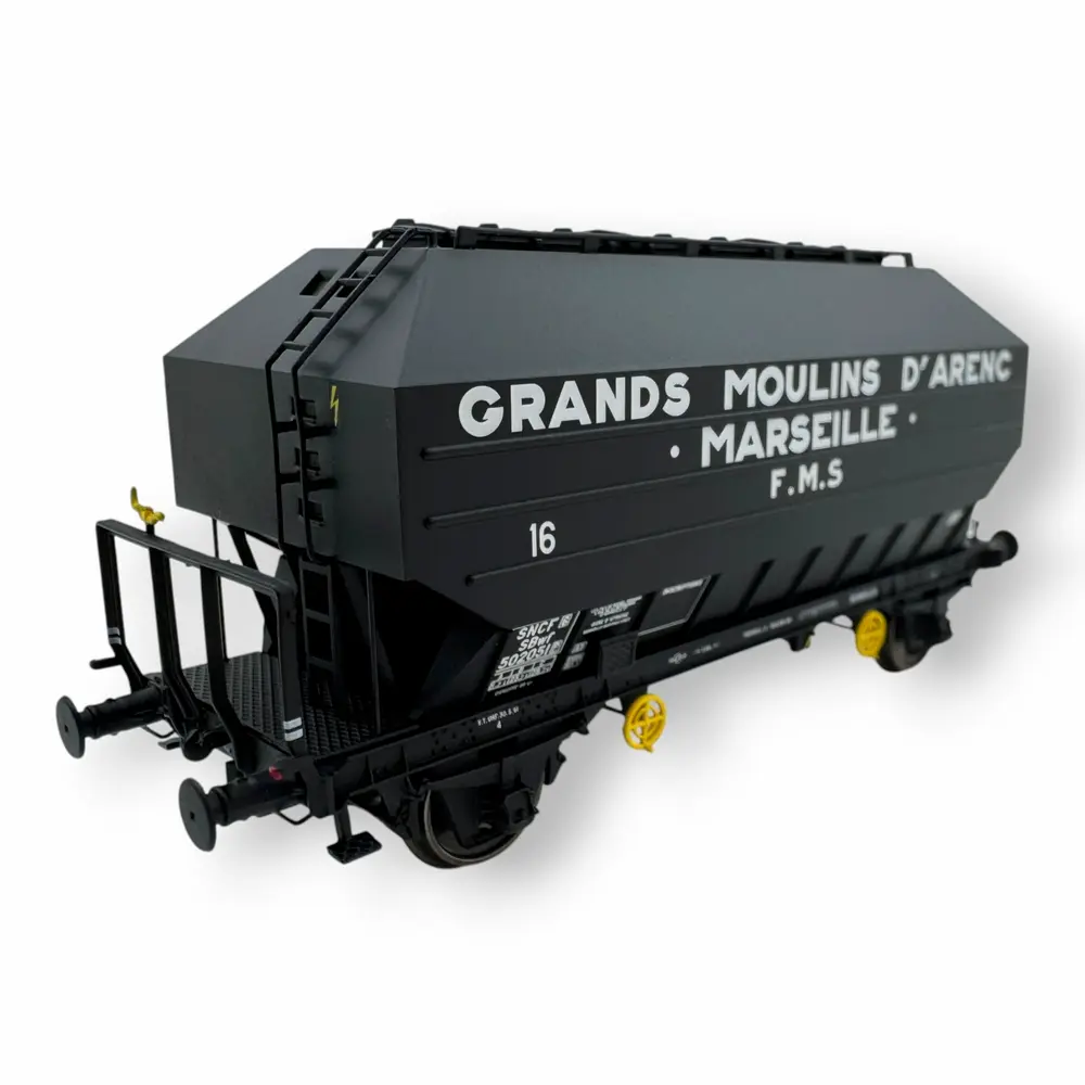 Wagon céréalier FRANGECO « GRANDS MOULINS D’ARENC » - REE WB894 - SNCF - HO 1/87 - EP III