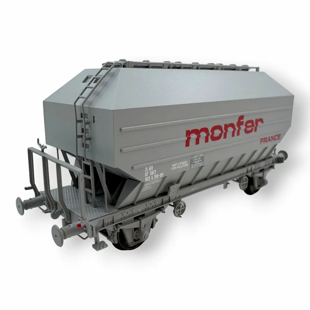 Wagon céréalier FRANGECO « MONFER » - REE WB897 - SNCF - HO 1/87 - EP IV-V