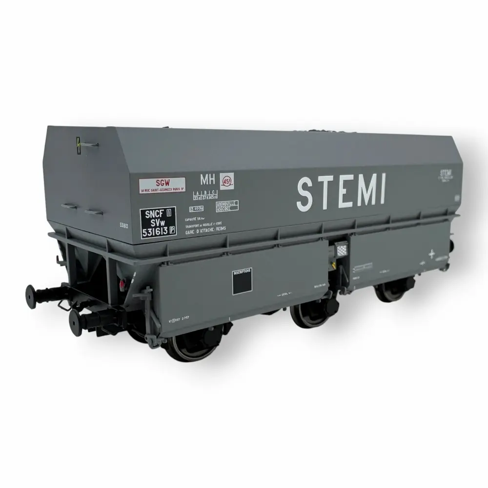 Wagon coke MH45 « STEMI » - REE WB962 - SNCF - HO 1/87 - EP III
