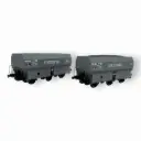 Coffret de 2 wagons coke MH45 « MONTENAY / Gare des Mines » - REE WB964 - SNCF - HO 1/87 - EP III