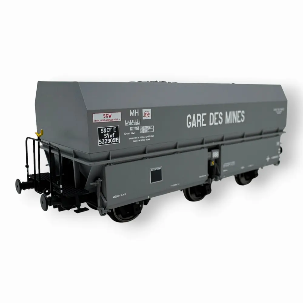 Wagon coke MH45 « GARE DES MINES » - REE WB965 - SNCF - HO 1/87 - EP III
