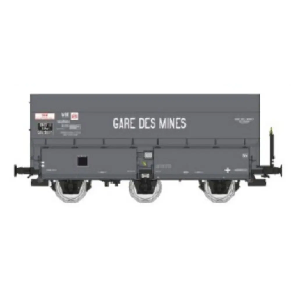 Wagon coke MH45 « GARE DES MINES » - REE WB965 - SNCF - HO 1/87 - EP III