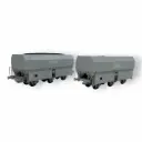 Coffret de 2 wagons coke MH45 « HBL » - REE WB966 - SNCF - HO 1/87 - EP IV-V