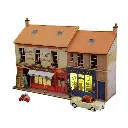 Façade Vitrines Café + Boulangerie - Régions et Compagnies FAC012 - HO 1/87