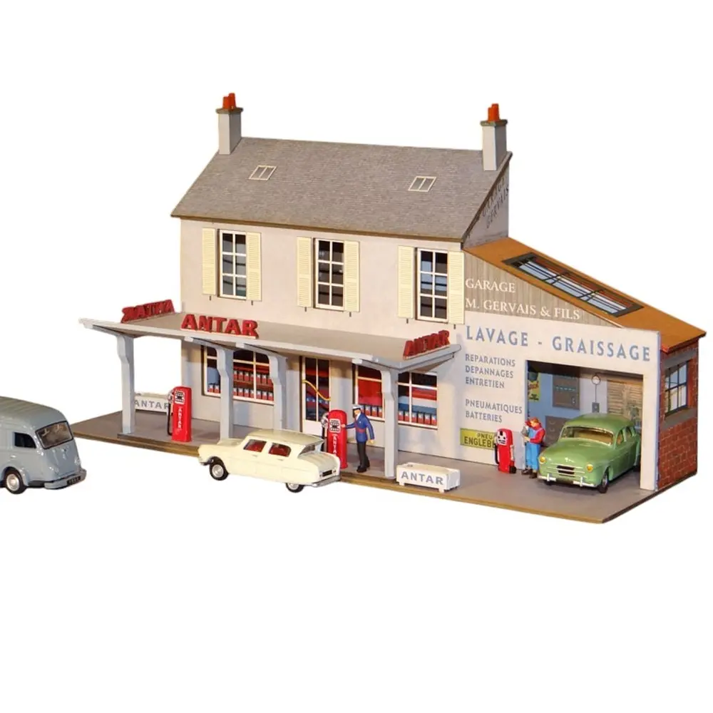 Façade Station-Service et Garage - Régions et Compagnies FAC015 - HO 1/87