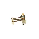 9 Bancs de Quai Béton/Bois - Régions et Compagnies GAR002 - HO 1/87