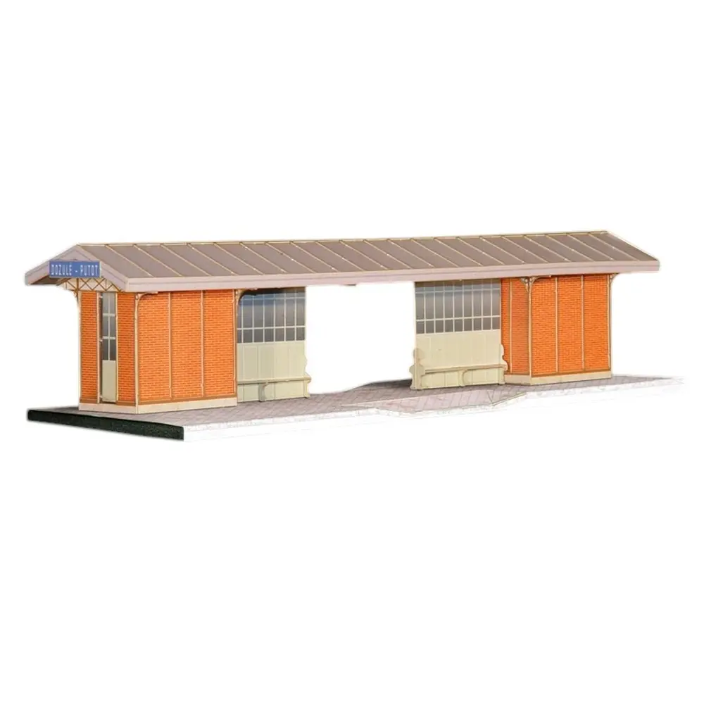 Abri de Quai Double OUEST (Dozulé-Putôt) - Régions et Compagnies GAR204 - HO 1/87