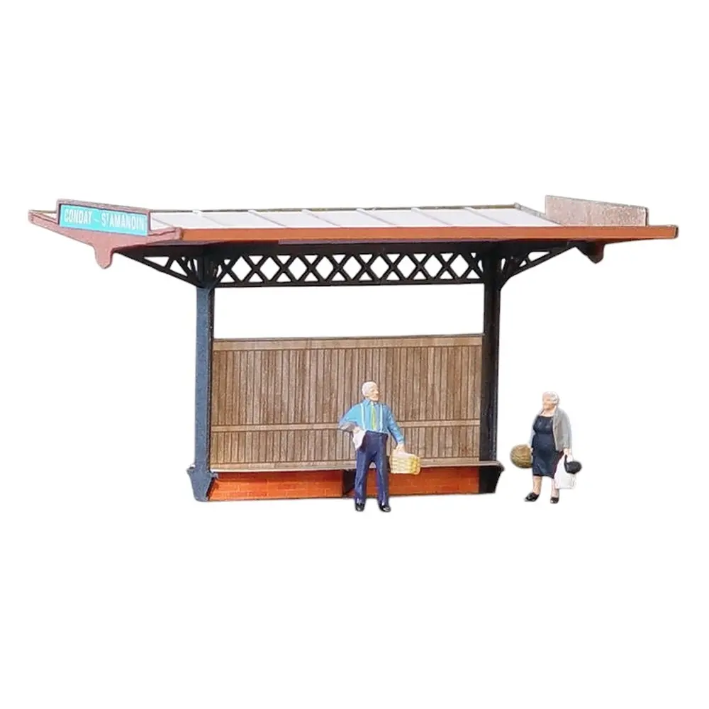 Abri de Quai PO 2 Voies (Condat-Saint-Amandin) - Régions et Compagnies GAR404 - HO 1/87