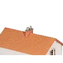 6 Mitrons de cheminée (laiton décolleté) - Régions et Compagnies MAT005 - HO 1/87