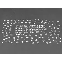 Lettres blanches en relief à peindre (petites tailles) - Régions et Compagnies MAT030 - HO 1/87