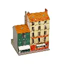 Bloc de 2 immeubles droits (Restaurant À La Treille + Hôtel de la Boule d’Or) - Régions et Compagnies VIL005 - HO 1/87