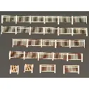 Barrières Béton Type 1 - Régions et Compagnies VOI002 - HO 1/87