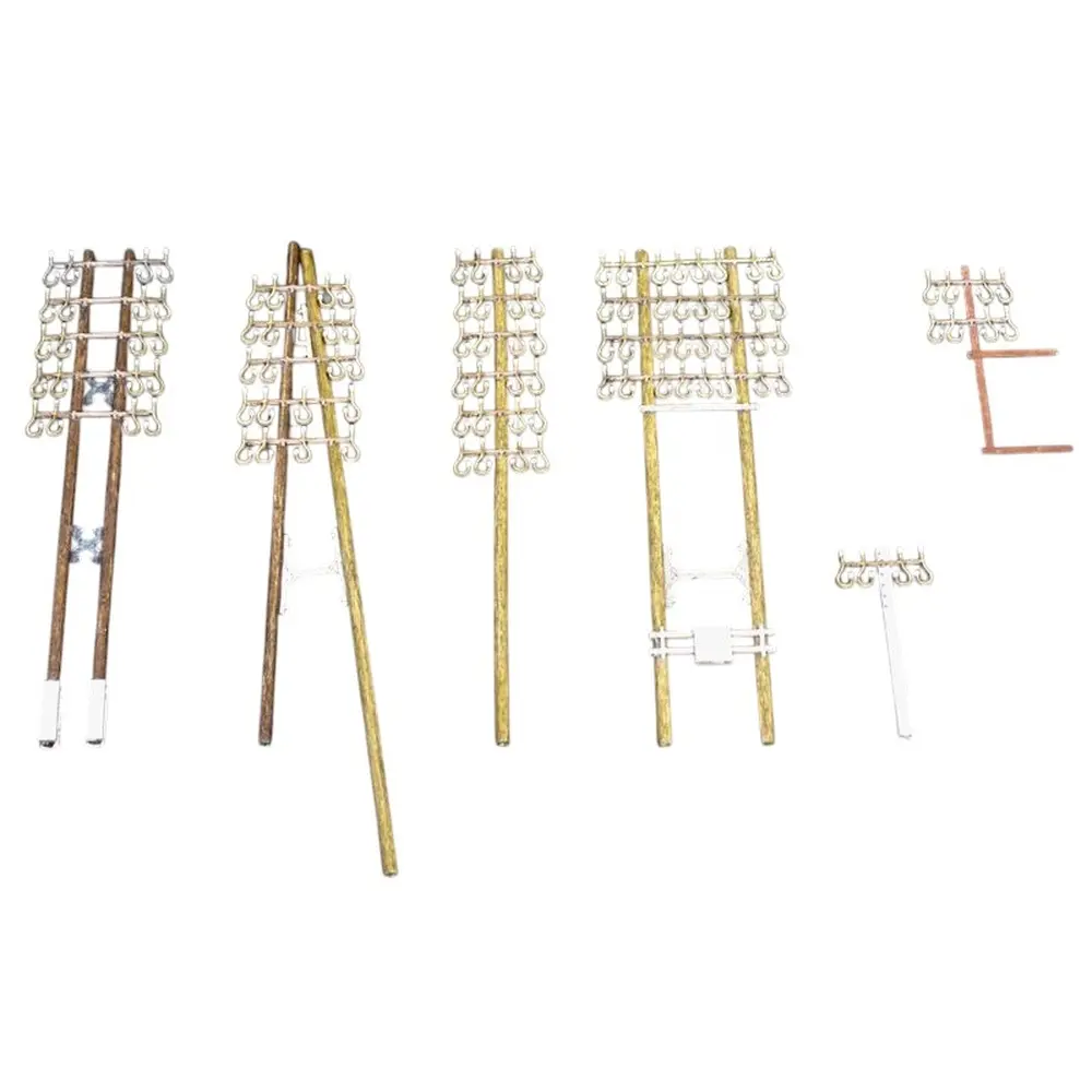 11 Poteaux télégraphiques bois + 2 Consoles murales métalliques + 4 Poteaux béton bas - Régions et Compagnies VOI029 - HO 1/87