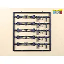 5 attelages à vis à élongation variable - Régions & Compagnies VOIA61 - HO 1/87