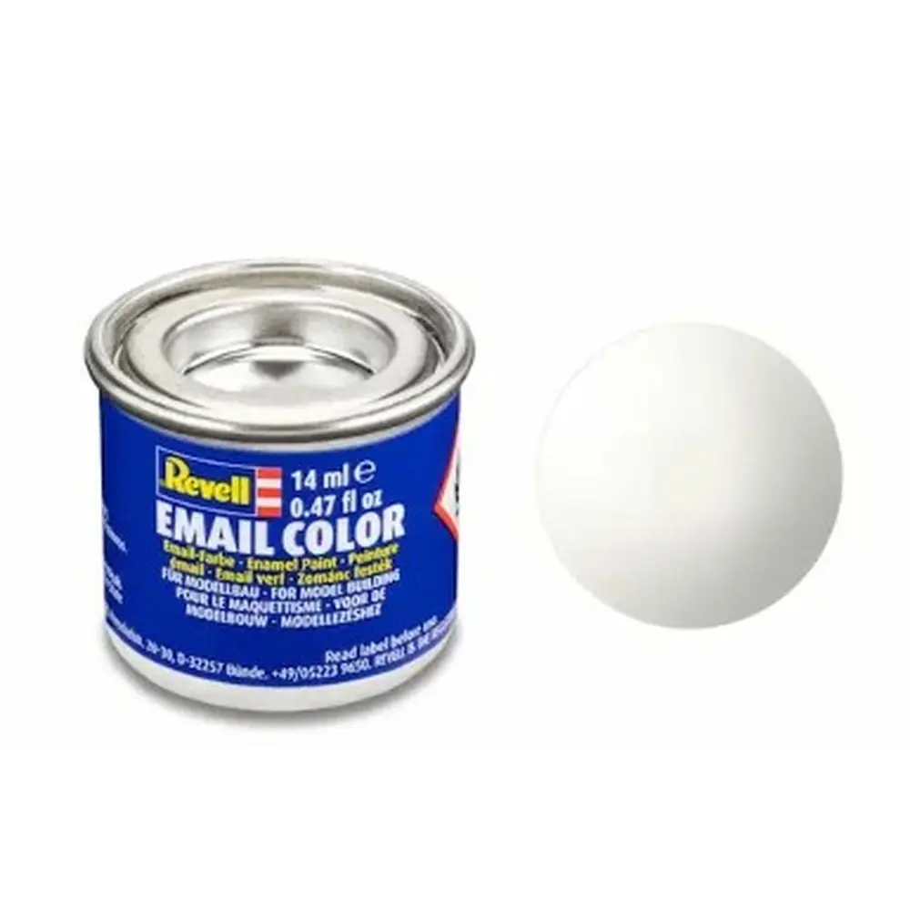 Peinture Émaillée Blanc Brillant RAL 9010, 14ml - Revell 32104