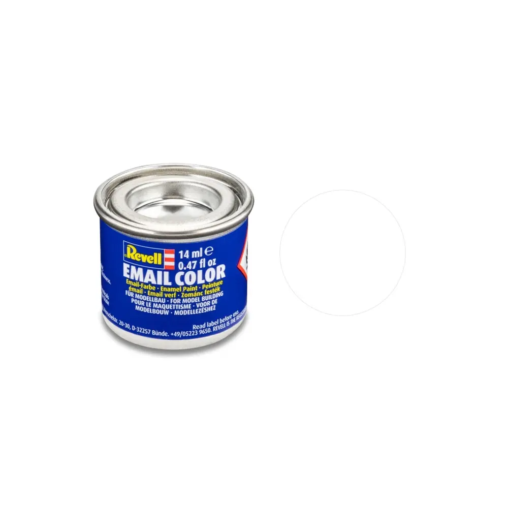Peinture Émaillée Blanc Mat RAL 8023,14ml - Revell 32105