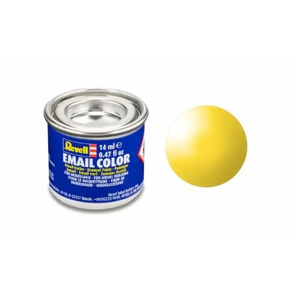 Peinture Émaillée Jaune Brillant RAL 1018, 14ml - Revell 32112