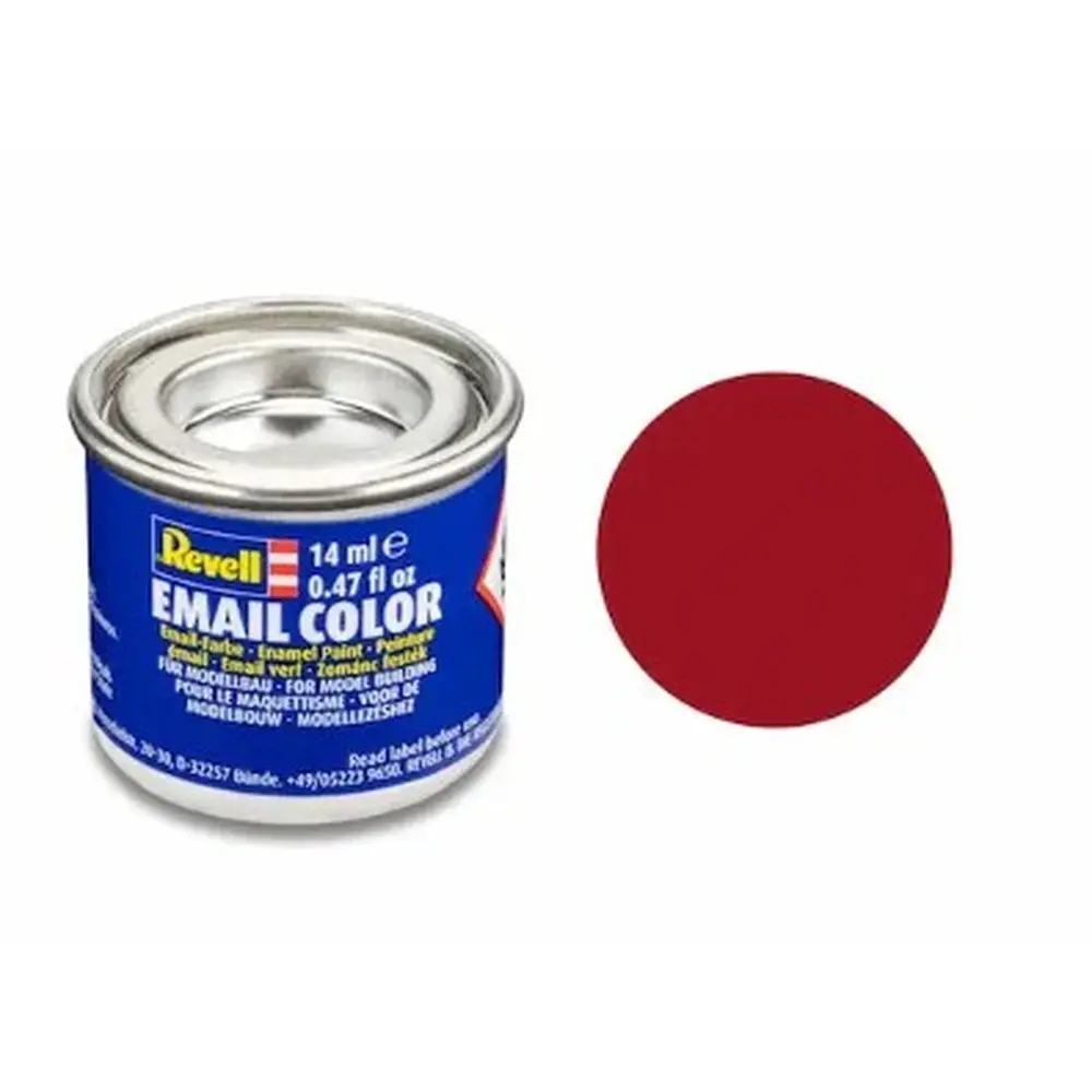Peinture Émaillée Rouge Carmin Mat RAL 3002, 14 ml - Revell 32136