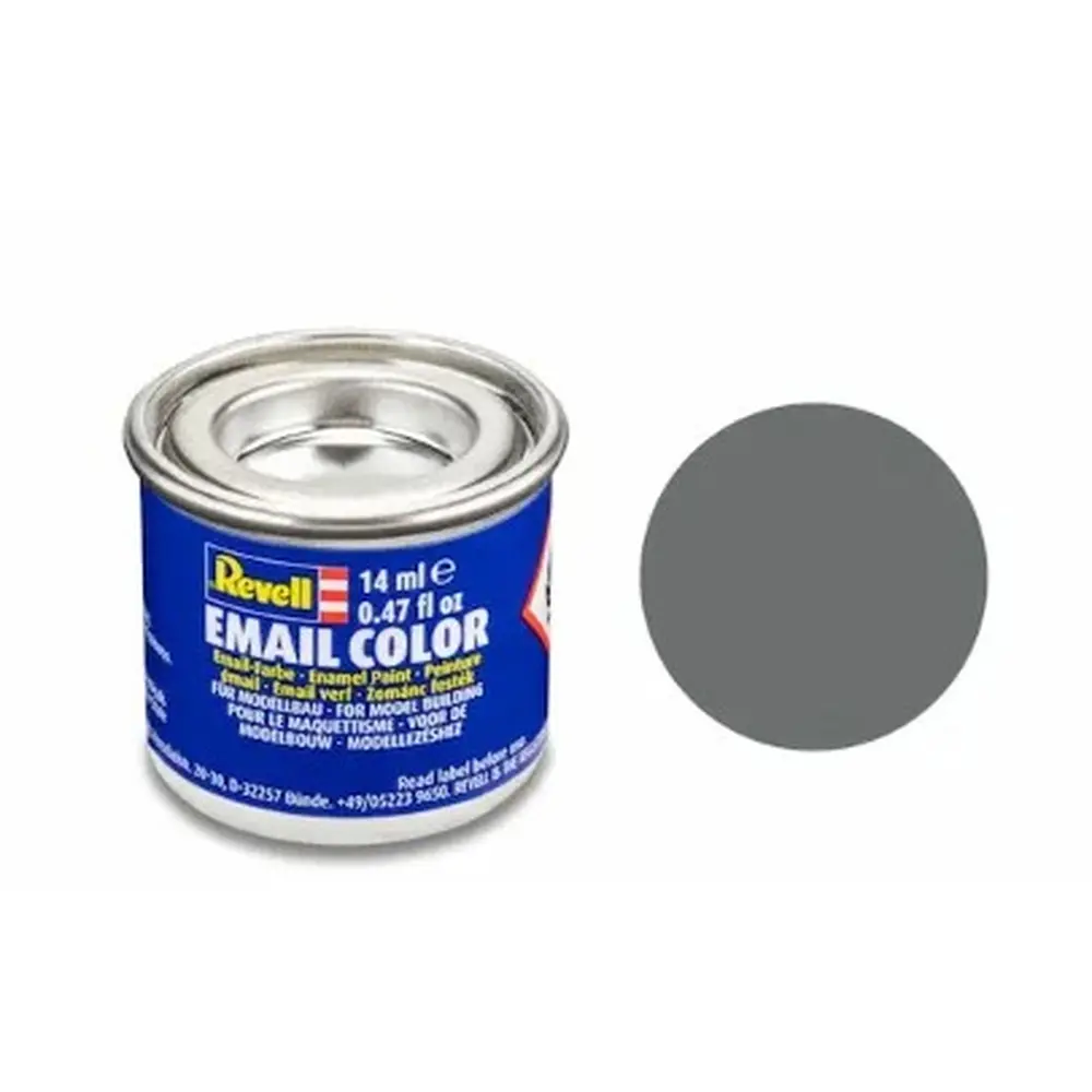 Peinture Émaillée Gris Souris Mat RAL 7005, 14ml - Revell 32147