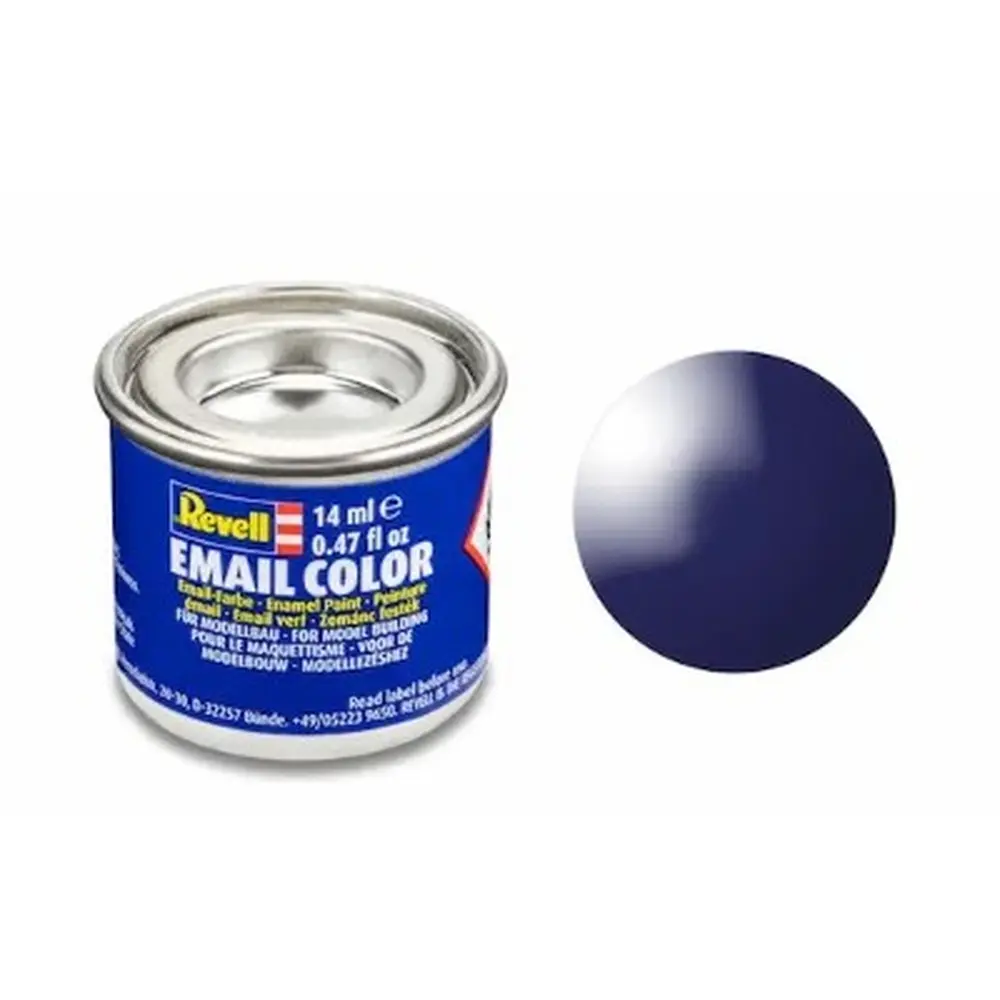 Peinture Émail Revell Bleu Nuit Brillant RAL 5022; 14ml - REVELLE 32154