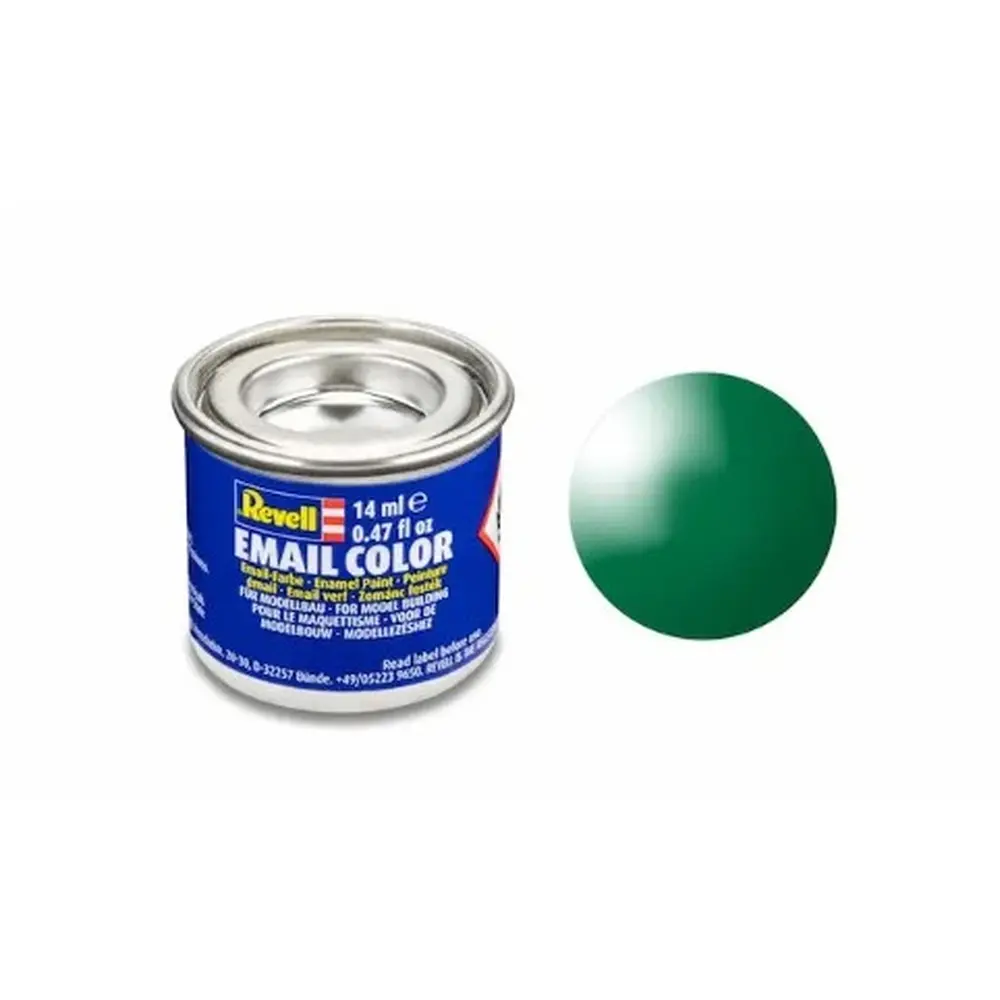 Peinture Émaillée Vert Émeraude Brillant RAL 6029, 14 ml - Revell 32161