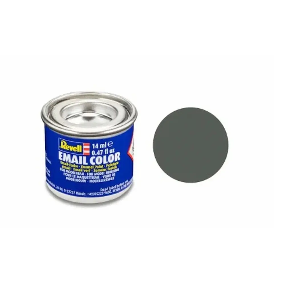 Peinture Émaillée Vert-Gris Mat RAL 7009, 14ml - Revell 32167