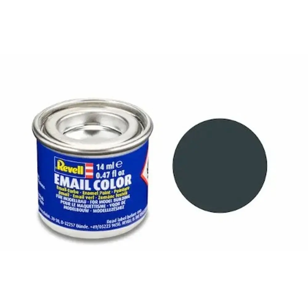 Peinture Émaillée Gris Granit Mat RAL 7026, 14ml - Revell 32169