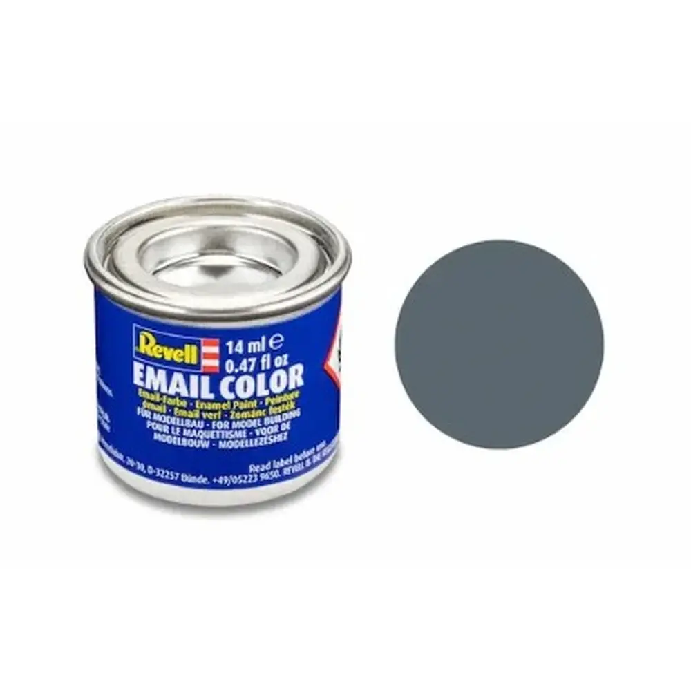 Peinture Émail Revell Bleu-Gris Mat RAL 7031, 14ml - REVELL 32179