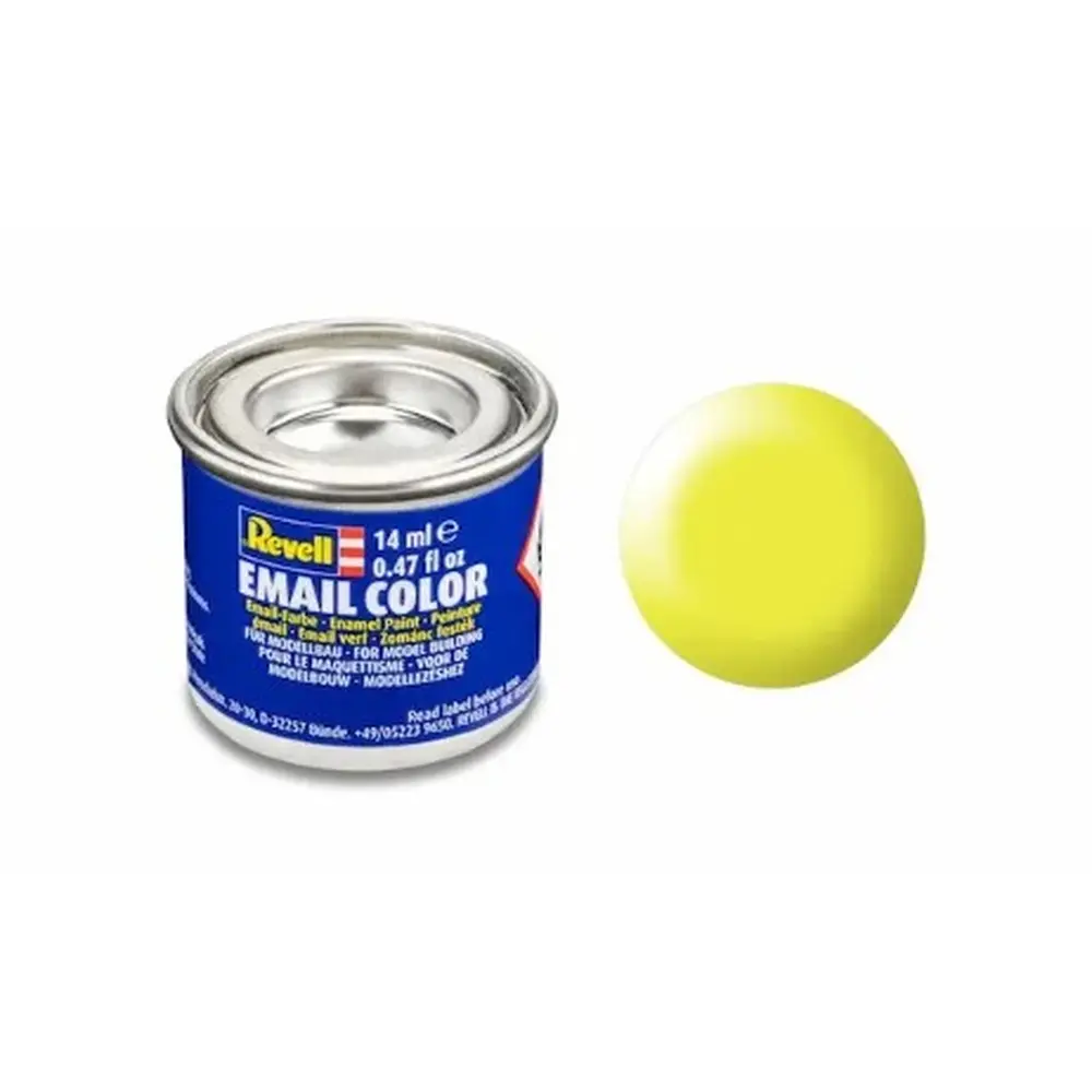 Peinture Émaillée Jaune Fluo Semi-Brillant RAL 1026, 14ml - Revell 32312
