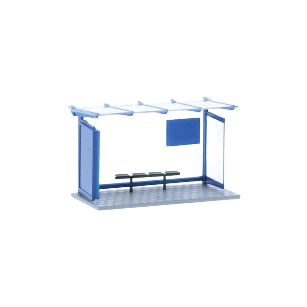 Arrêt de bus bleu - Rietze 70321 - HO 1/87